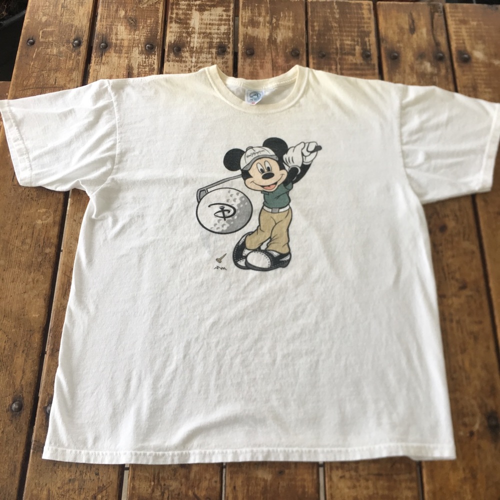Vintage Mickey Mouse Golf Tee/ XL